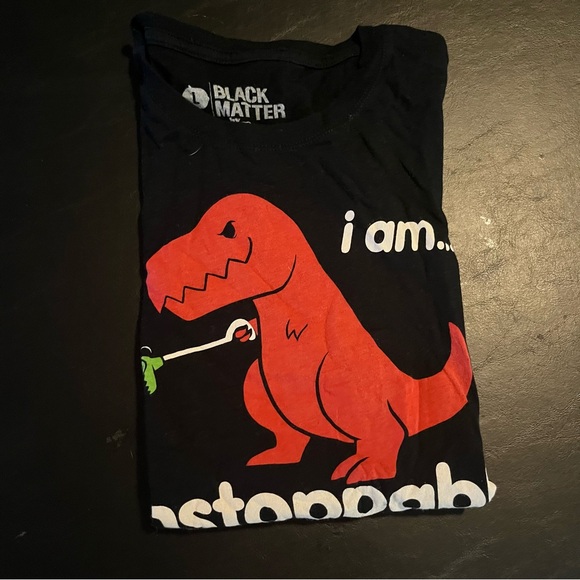 Black Matter Unstoppable T-Rex T-Shirt - Black and Red - Picture 2 of 3